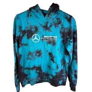 2025 Mercedes AMG Petronas Formula 1 Team Tie Dye Hoodie NASCAR Womens Small